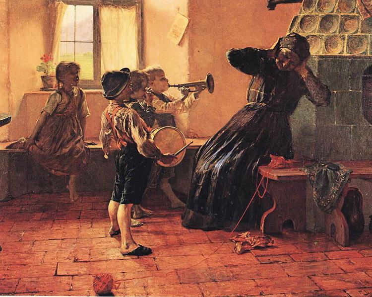 Georgios Jakobides Children's Concert. France oil painting art